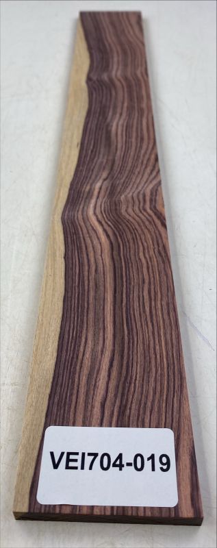 Griffbrett Königsholz - Kingwood 550x76x9mm,  Einzelstück #019